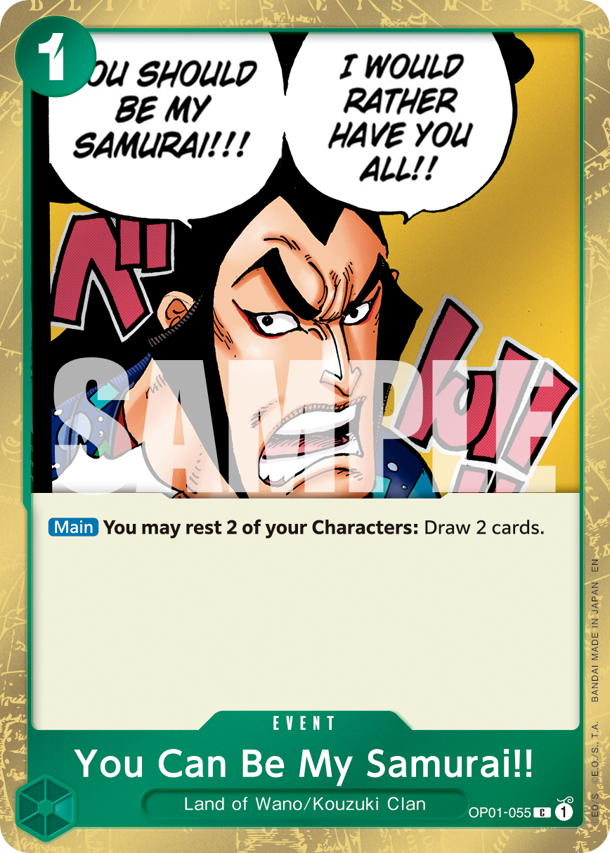 You Can Be My Samurai!! (Pirate Foil) OP01-055_p1 One Piece TCG