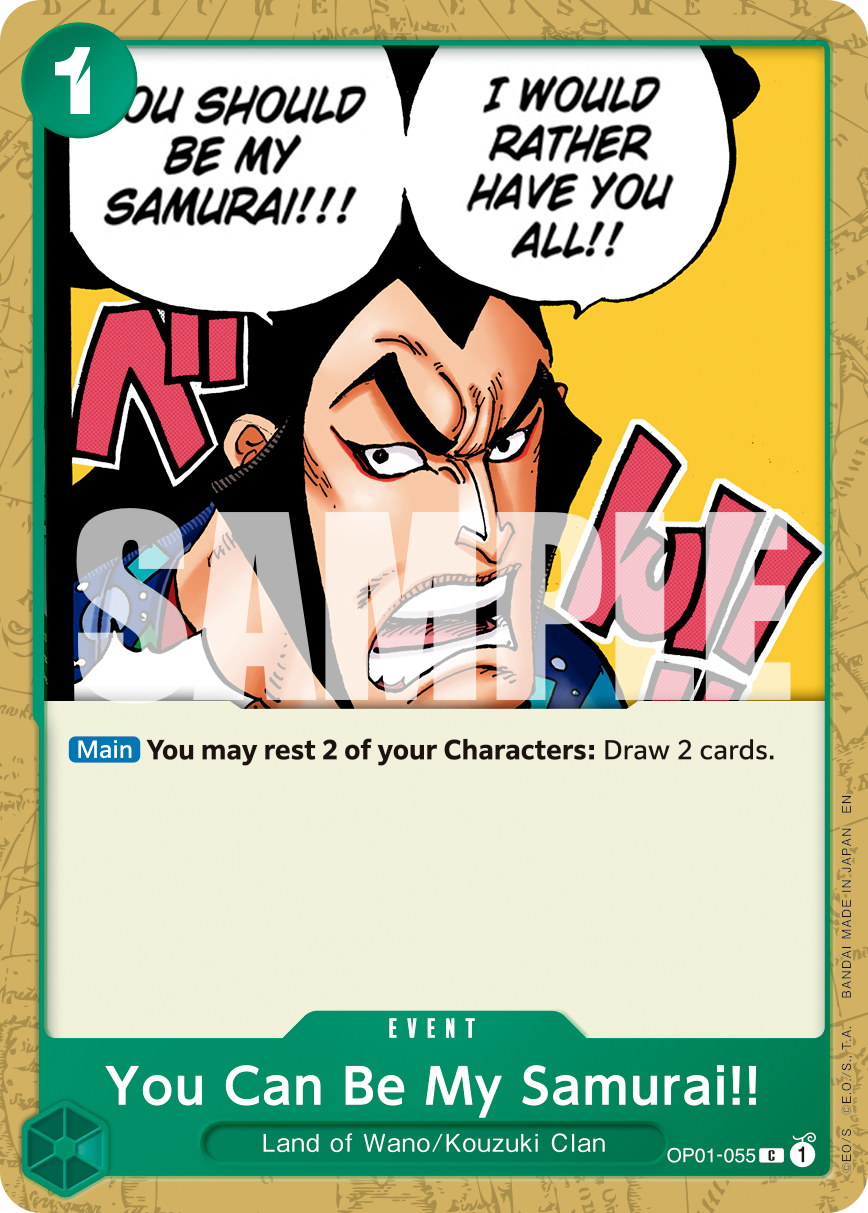You Can Be My Samurai!! (Reprint) OP01-055_r1 One Piece TCG