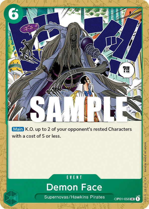 Demon Face OP01-056 One Piece TCG