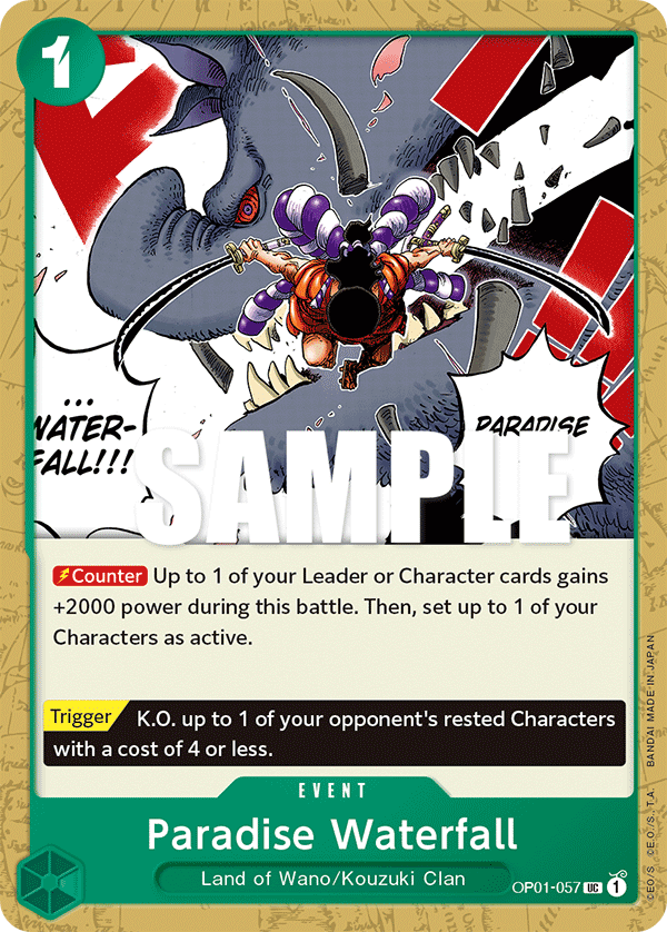Paradise Waterfall OP01-057 One Piece TCG