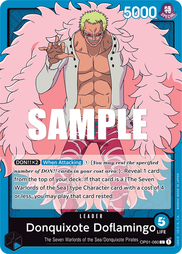 Donquixote Doflamingo (060) OP01-060 One Piece TCG