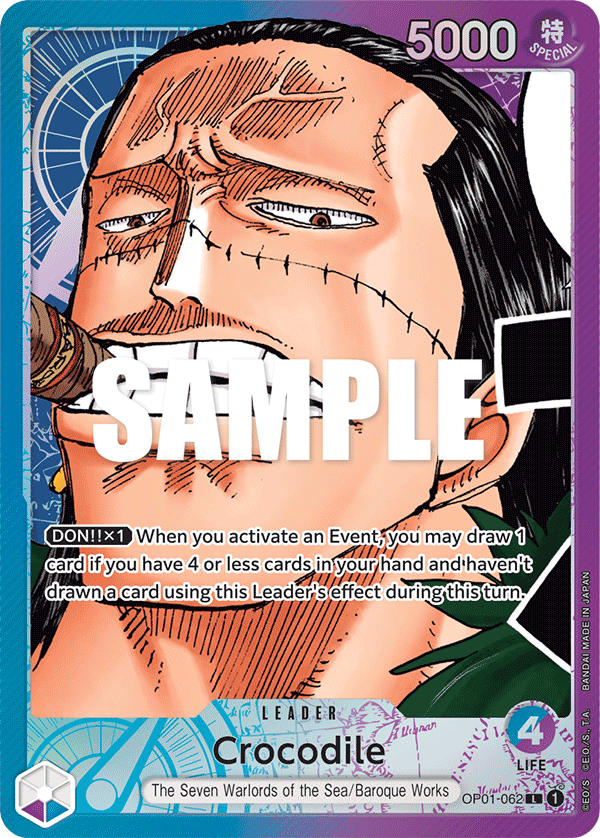 Crocodile (062) (Parallel) OP01-062_p1 One Piece TCG