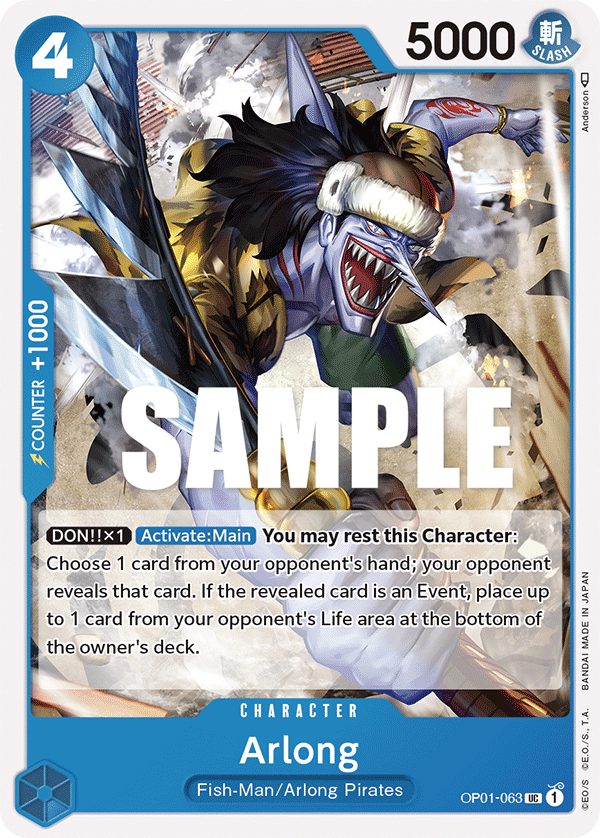 Arlong OP01-063 One Piece TCG