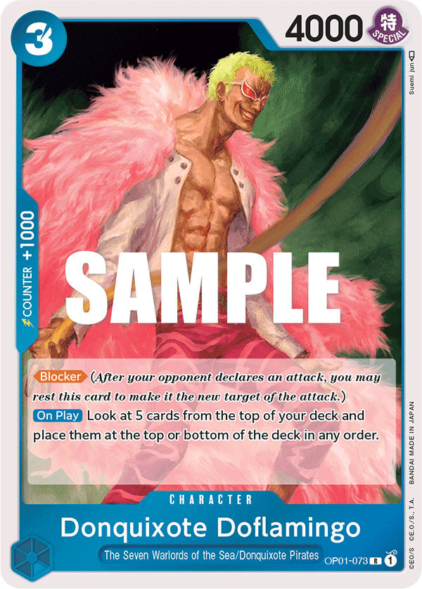 Donquixote Doflamingo (073) OP01-073 One Piece TCG