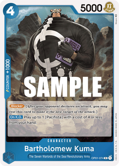 Bartholomew Kuma OP01-074 One Piece TCG