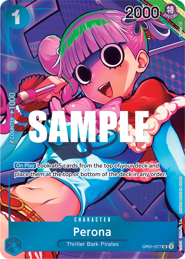 Perona (Box Topper) OP01-077_p1 One Piece TCG