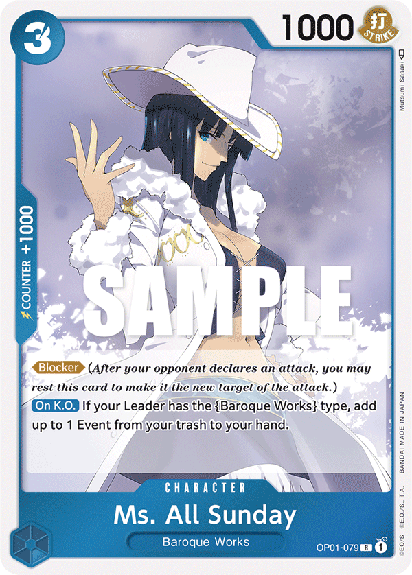 Ms. All Sunday OP01-079 One Piece TCG