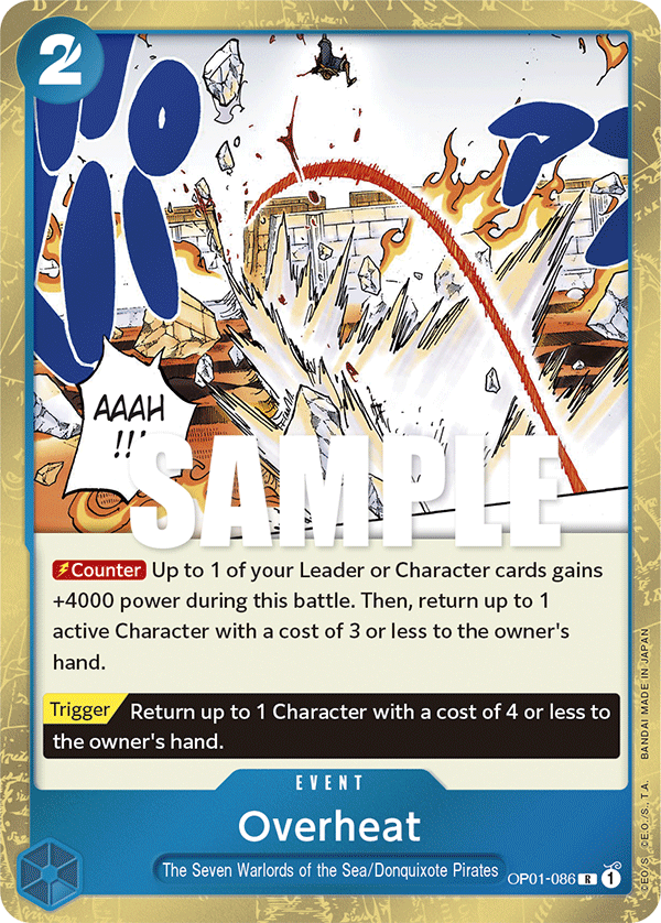 Overheat OP01-086 One Piece TCG