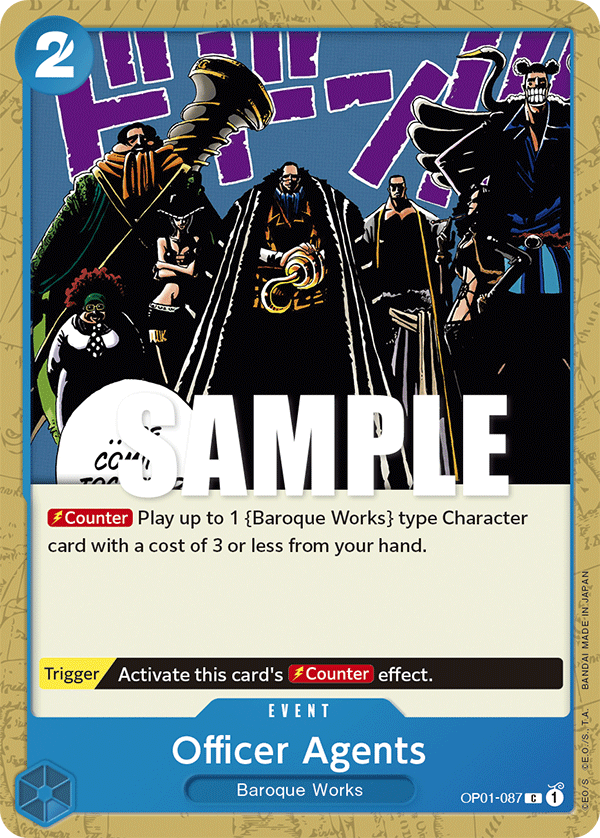 Officer Agents OP01-087 One Piece TCG