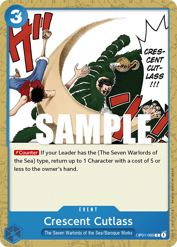 Crescent Cutlass OP01-089 One Piece TCG