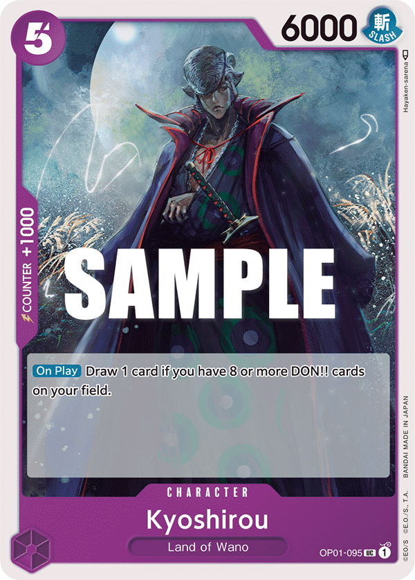 Kyoshirou OP01-095 One Piece TCG