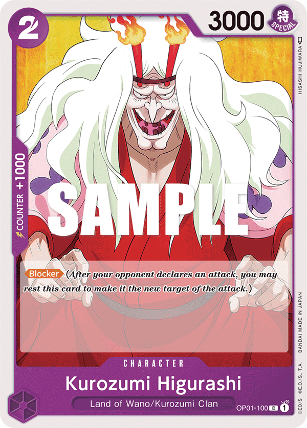Kurozumi Higurashi OP01-100 One Piece TCG