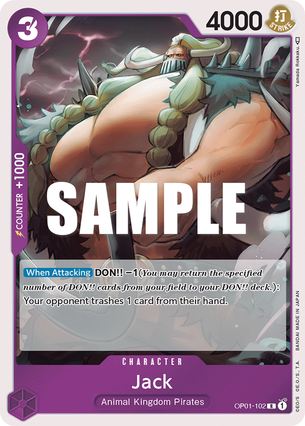 Jack OP01-102 One Piece TCG