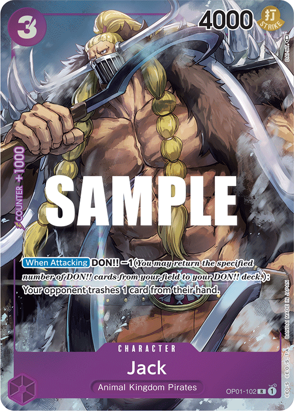 Jack (Parallel) OP01-102_p1 One Piece TCG