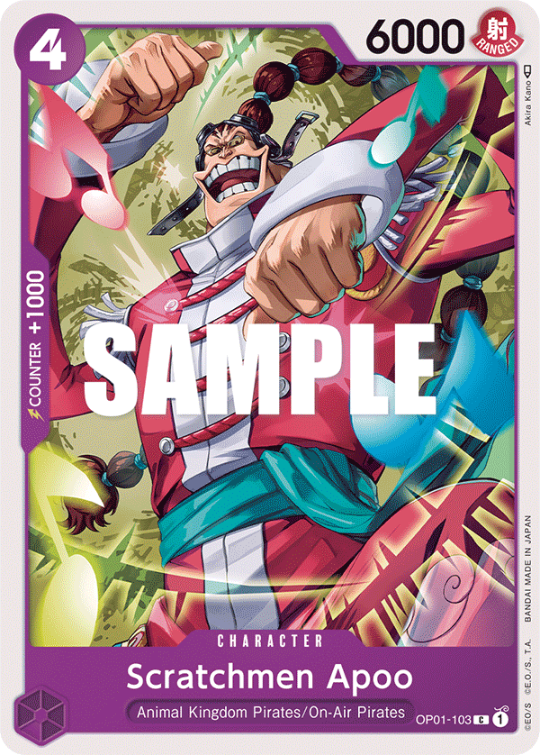 Scratchmen Apoo OP01-103 One Piece TCG