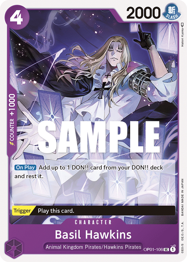 Basil Hawkins OP01-106 One Piece TCG