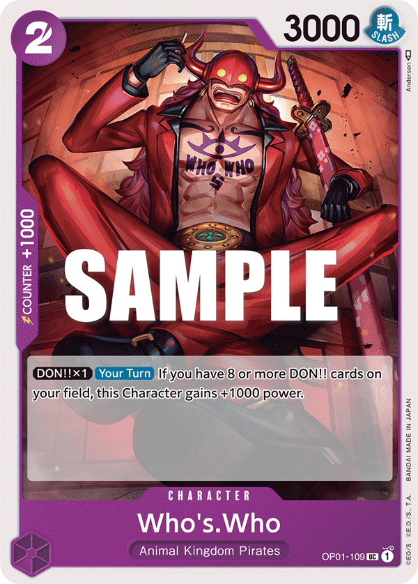 Who's.Who OP01-109 One Piece TCG