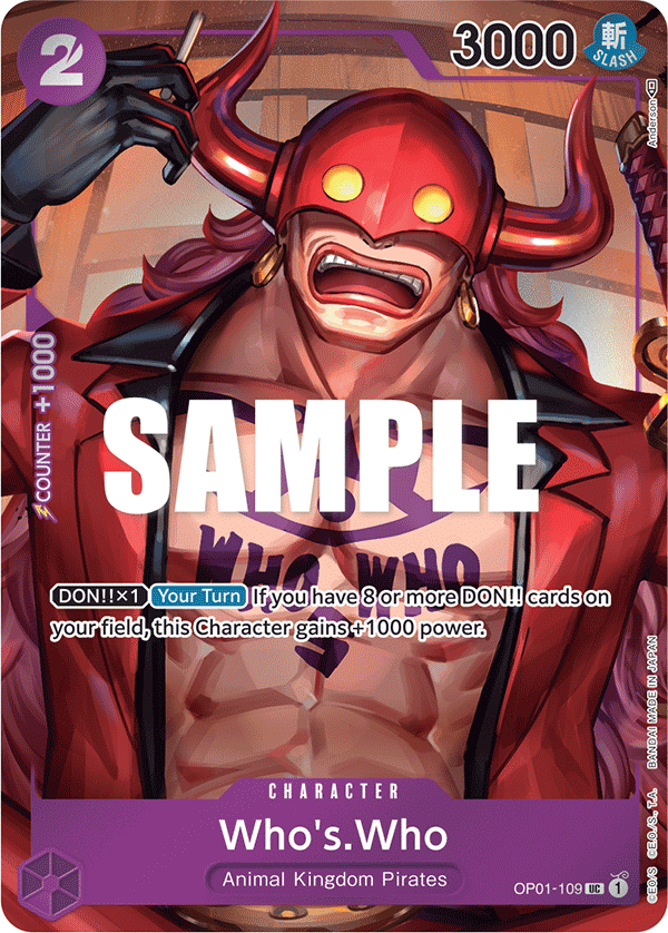 Who's.Who (Box Topper) OP01-109_p1 One Piece TCG