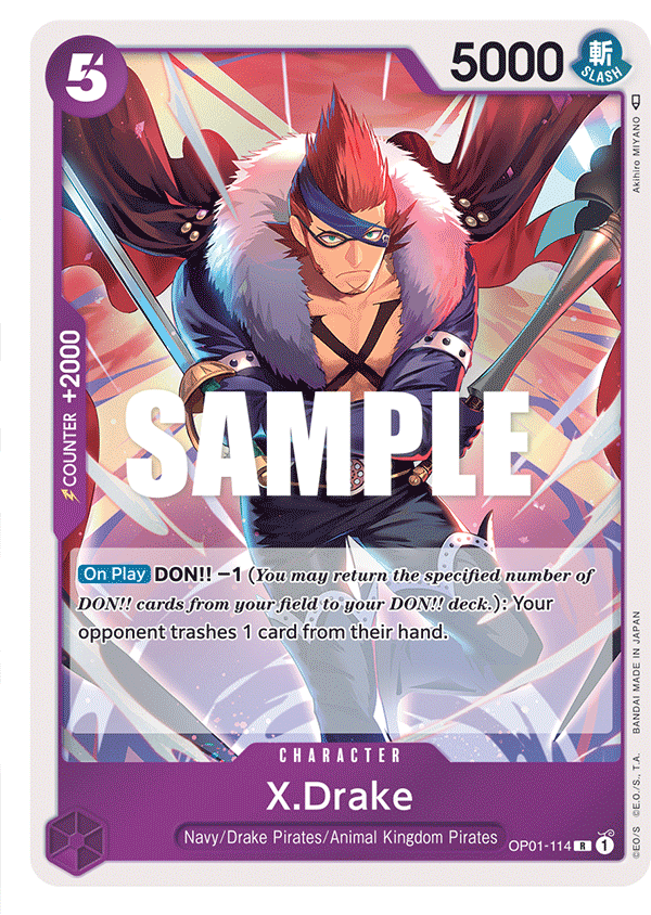 X.Drake (114) OP01-114 One Piece TCG