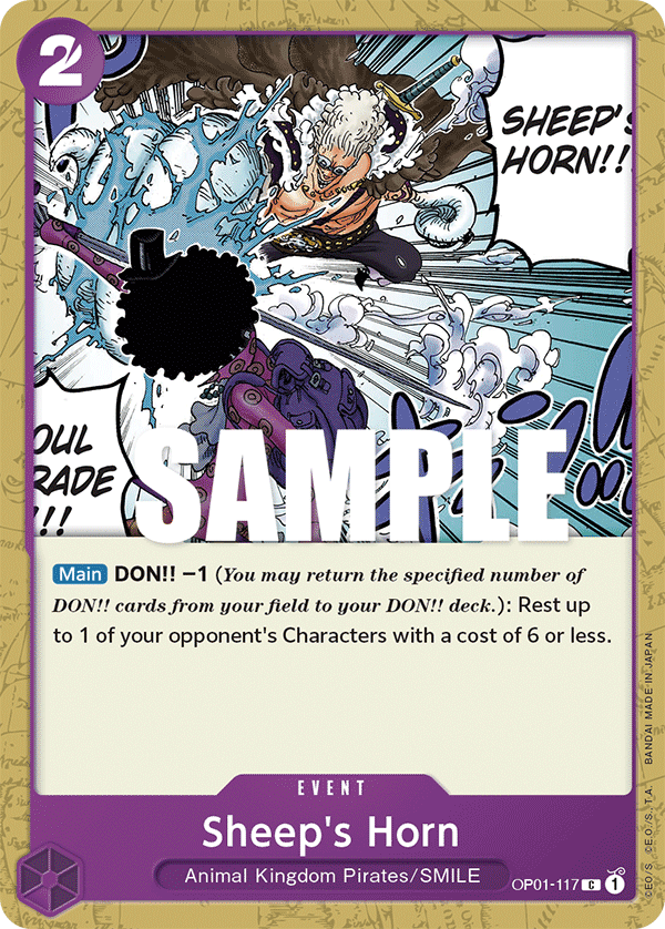 Sheep's Horn OP01-117 One Piece TCG