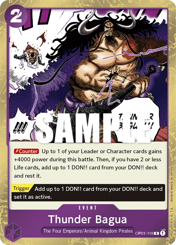 Thunder Bagua OP01-119 One Piece TCG