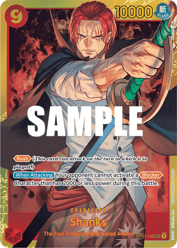 Shanks OP01-120 One Piece TCG