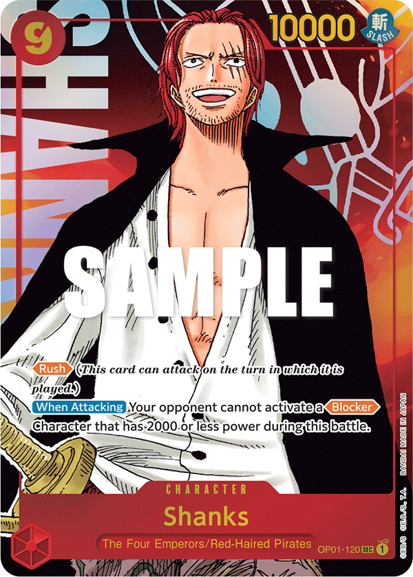 Shanks (Parallel) OP01-120_p1 One Piece TCG