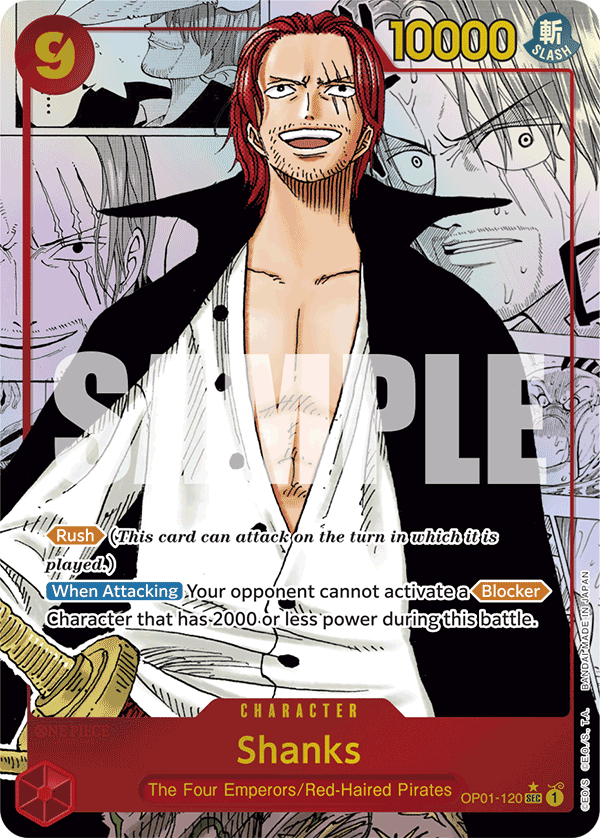 Shanks (Manga) OP01-120_r2 One Piece TCG