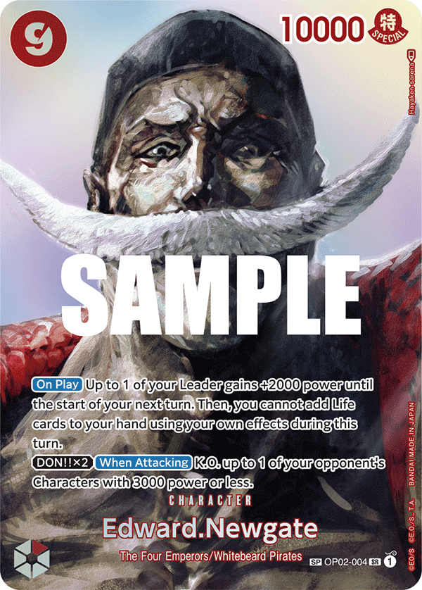 Edward.Newgate (SP) OP02-004_p2 One Piece TCG