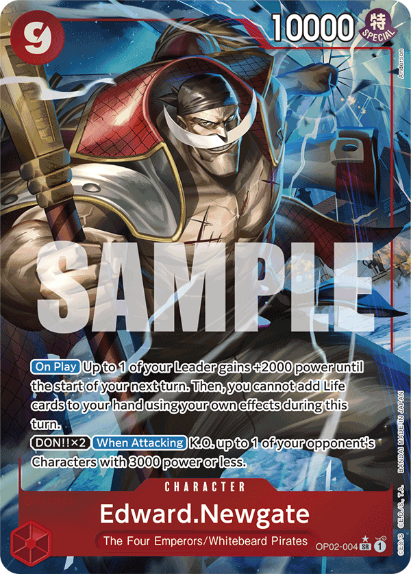 Edward.Newgate (OP02-004) (Alternate Art) OP02-004_p4 One Piece TCG