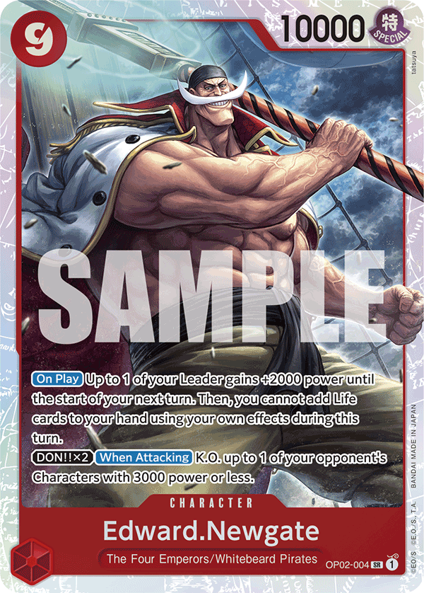 Edward.Newgate (Reprint) OP02-004_r1 One Piece TCG