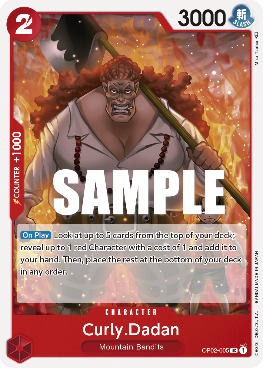 Curly.Dadan OP02-005 One Piece TCG