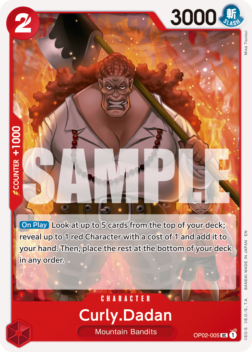 Curly.Dadan (Reprint) OP02-005_r1 One Piece TCG