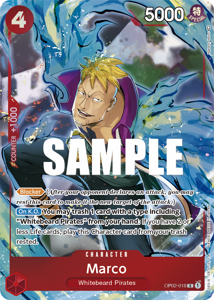 Marco (Alternate Art) OP02-018_p1 One Piece TCG