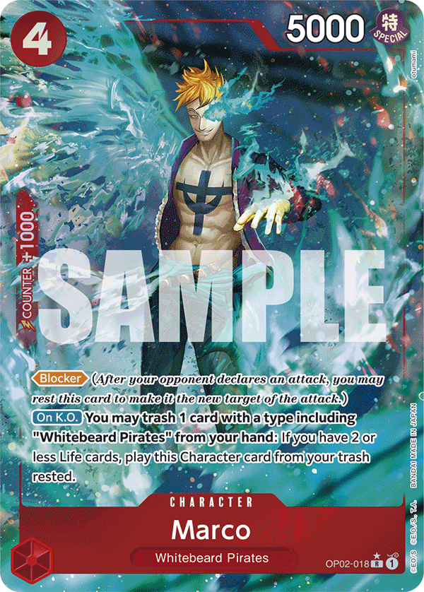 Marco (Full Art) OP02-018_p5 One Piece TCG