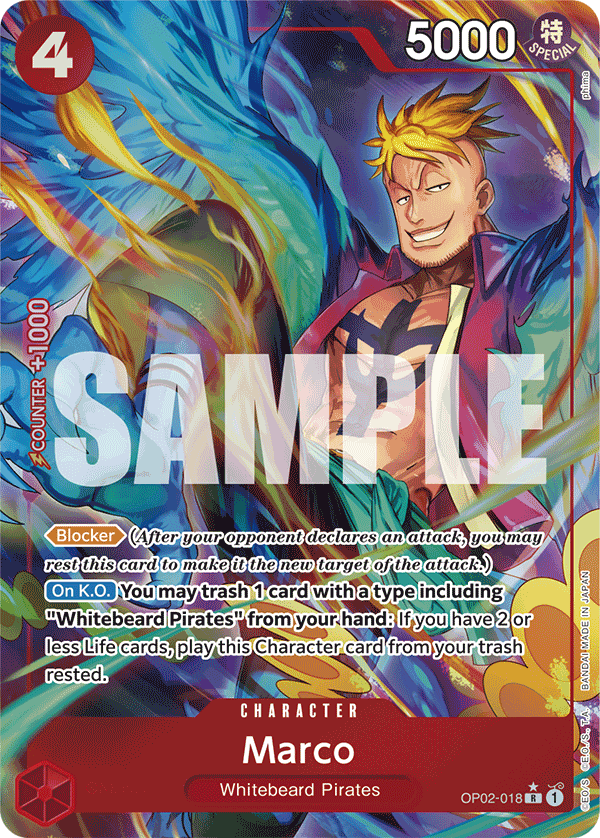 Marco (Alternate Art) OP02-018_p6 One Piece TCG
