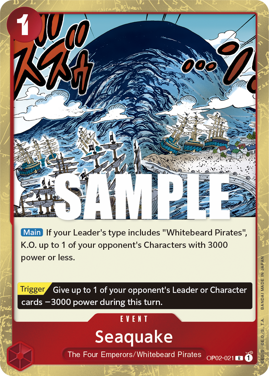 Seaquake OP02-021 One Piece TCG