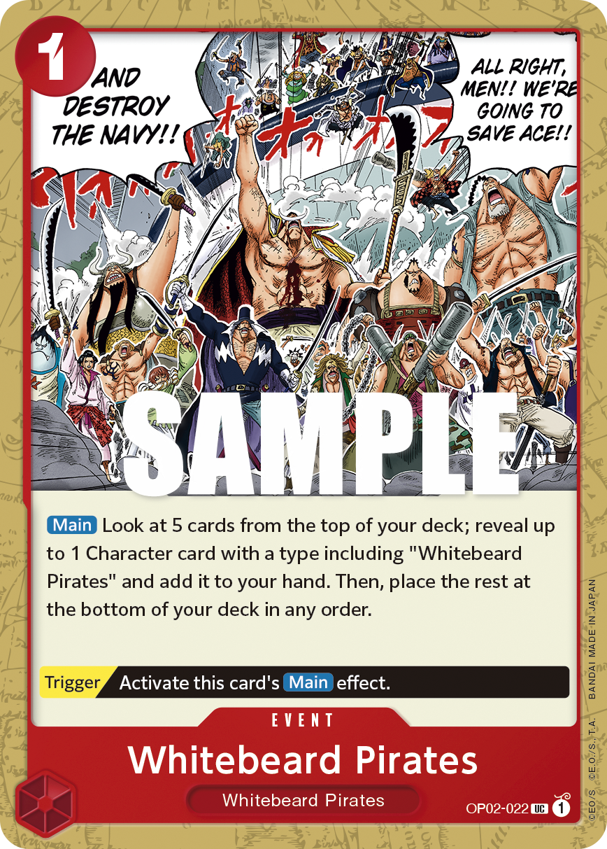 Whitebeard Pirates OP02-022 One Piece TCG