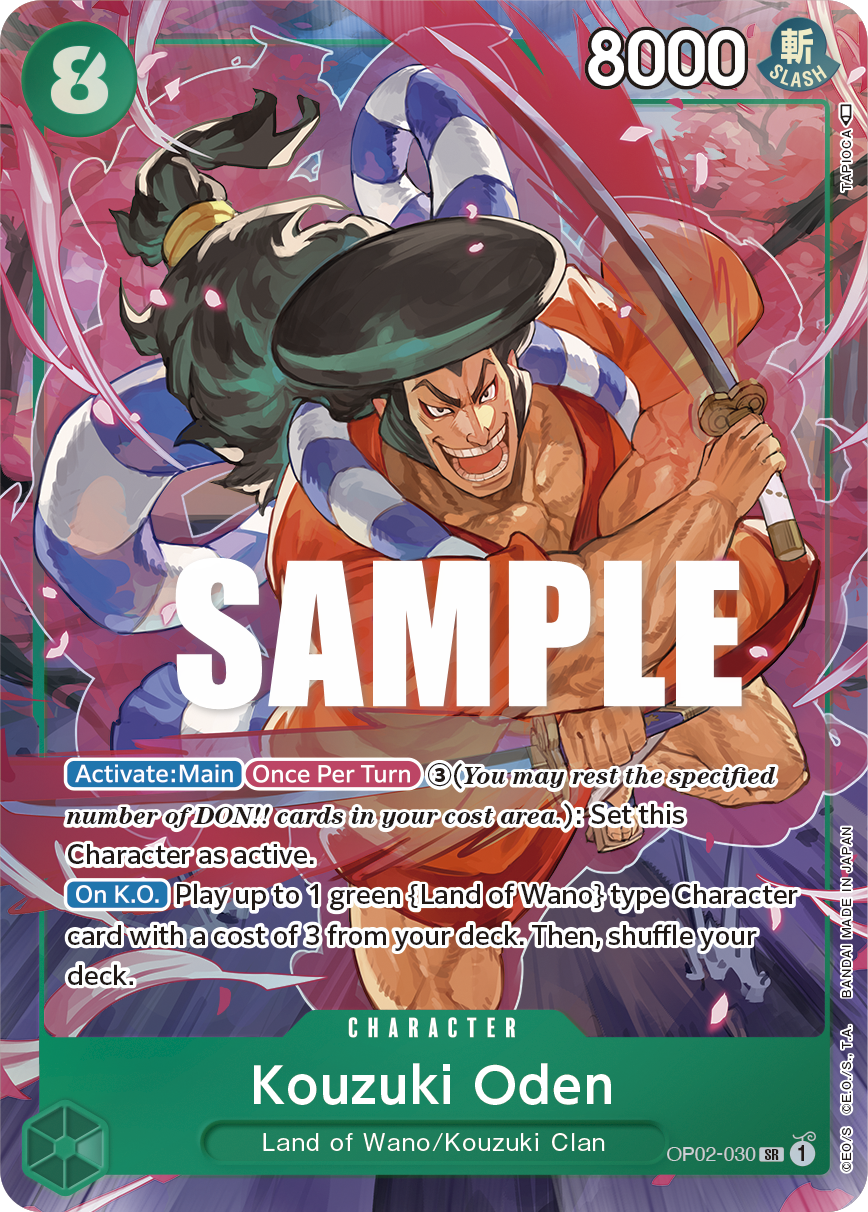 Kouzuki Oden (Alternate Art) OP02-030_p1 One Piece TCG