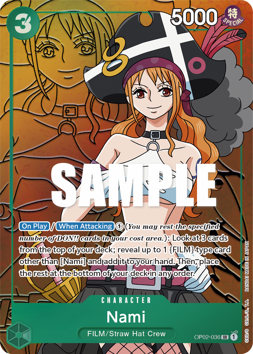 Nami (Alternate Art) OP02-036_p1 One Piece TCG