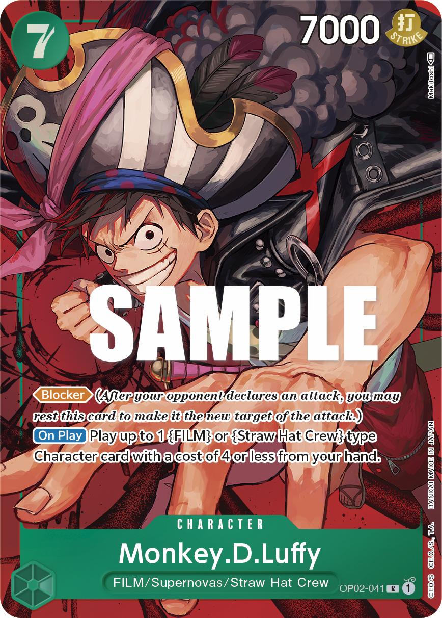 Monkey.D.Luffy (041) (Alternate Art) OP02-041_p1 One Piece TCG