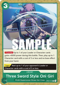 Three Sword Style Oni Giri OP02-045 One Piece TCG
