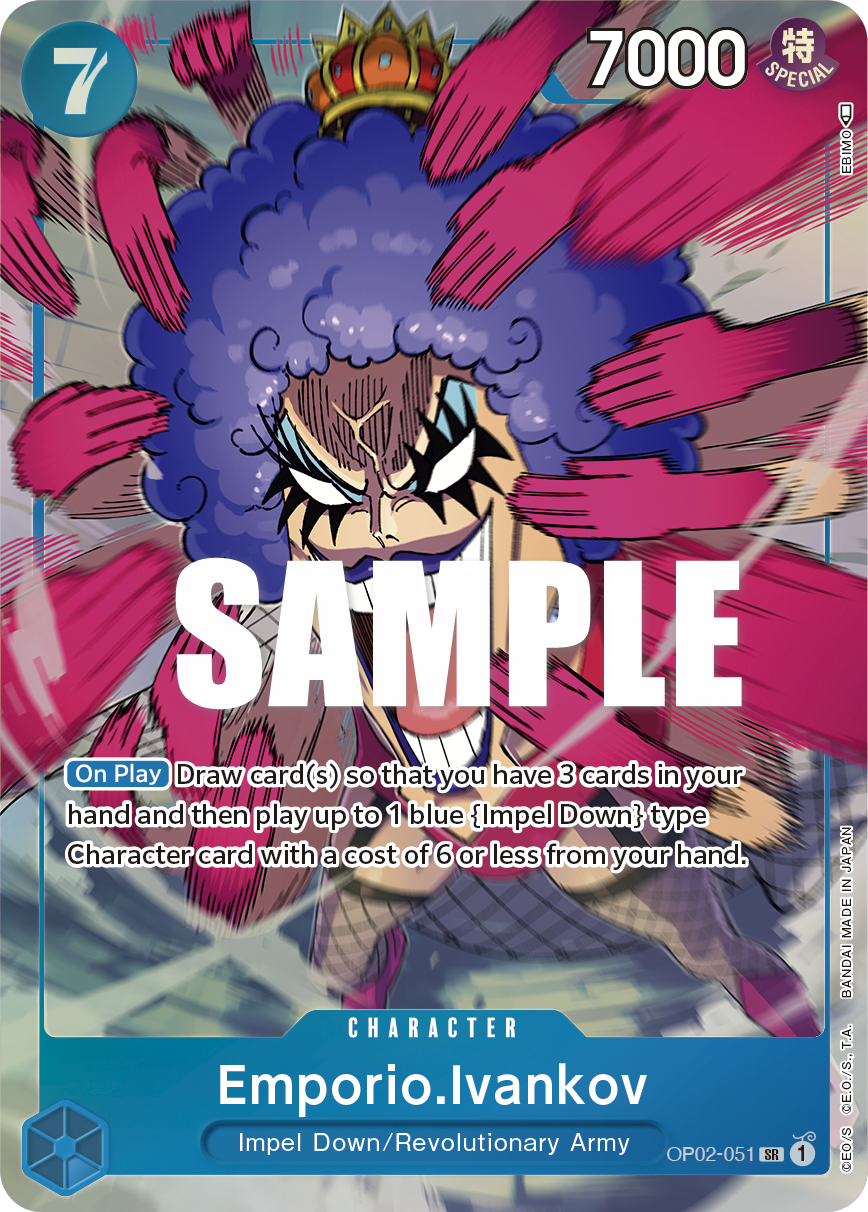 Emporio.Ivankov (051) (Alternate Art) OP02-051_p1 One Piece TCG