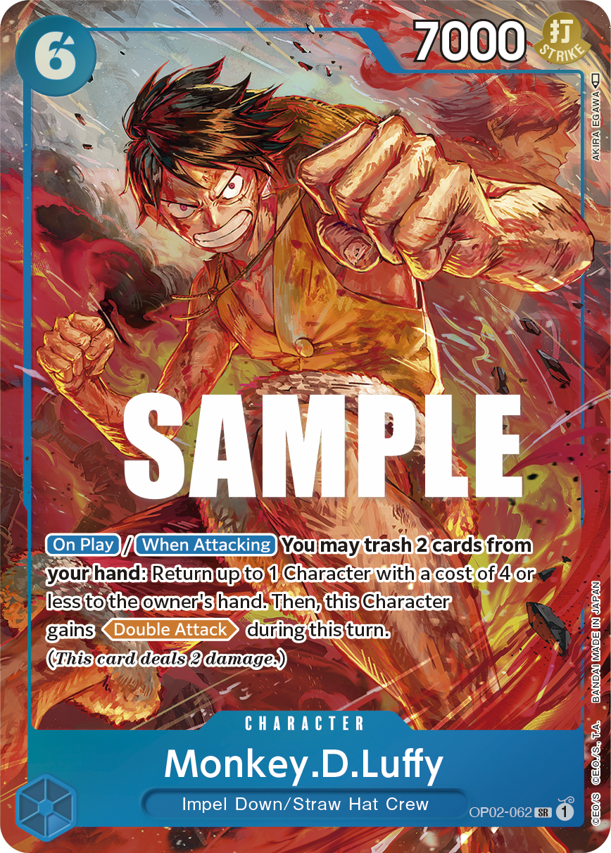 Monkey.D.Luffy (062) (Alternate Art) OP02-062_p1 One Piece TCG