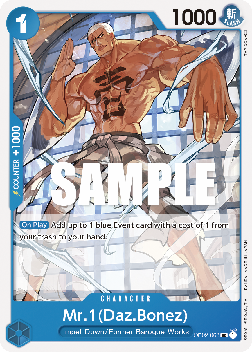 Mr.1 (Daz.Bonez) OP02-063 One Piece TCG