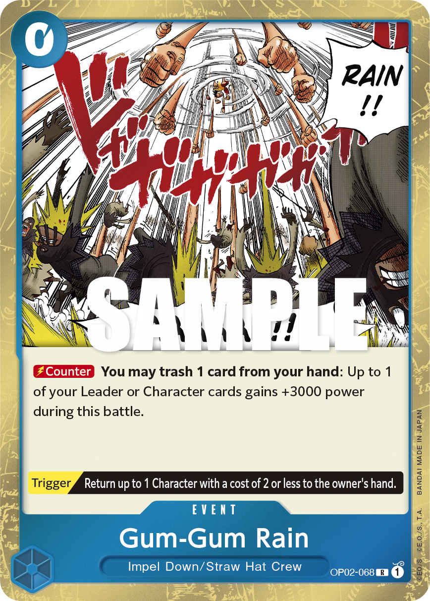 Gum-Gum Rain OP02-068 One Piece TCG