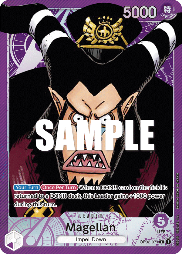 Magellan (071) (Alternate Art) OP02-071_p1 One Piece TCG