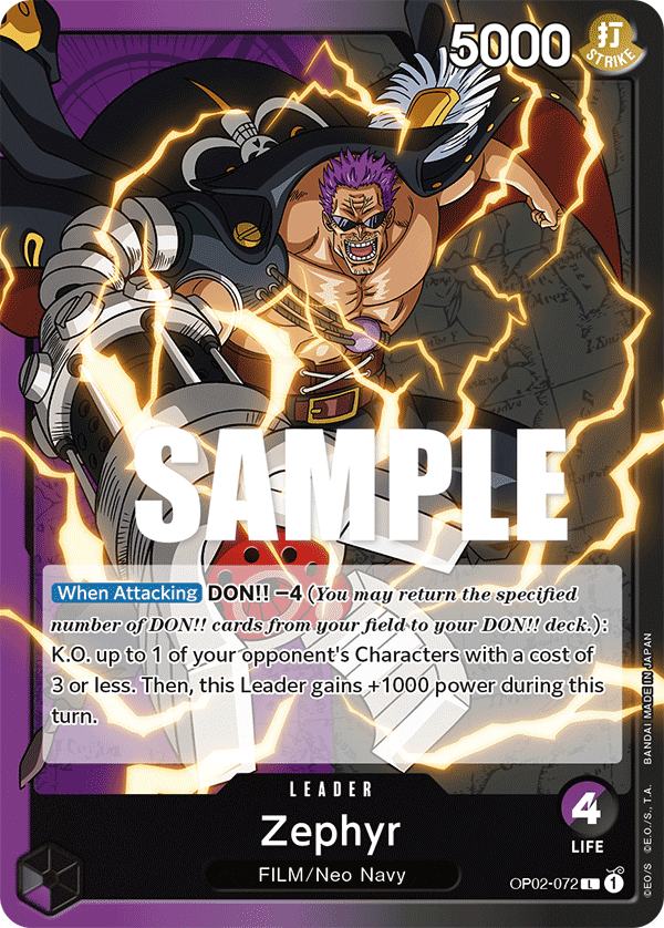 Zephyr OP02-072 One Piece TCG