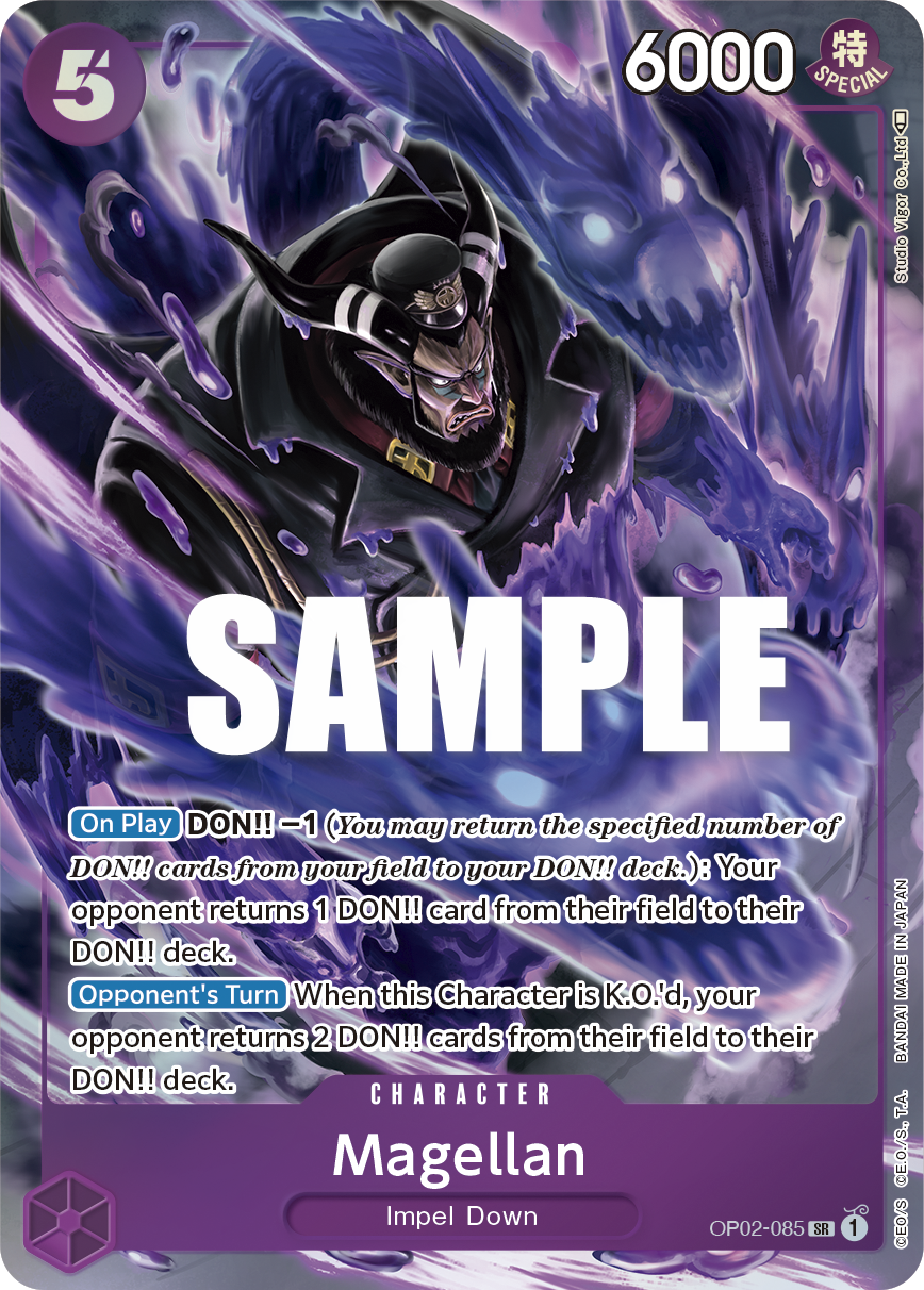 Magellan (085) (Alternate Art) OP02-085_p1 One Piece TCG