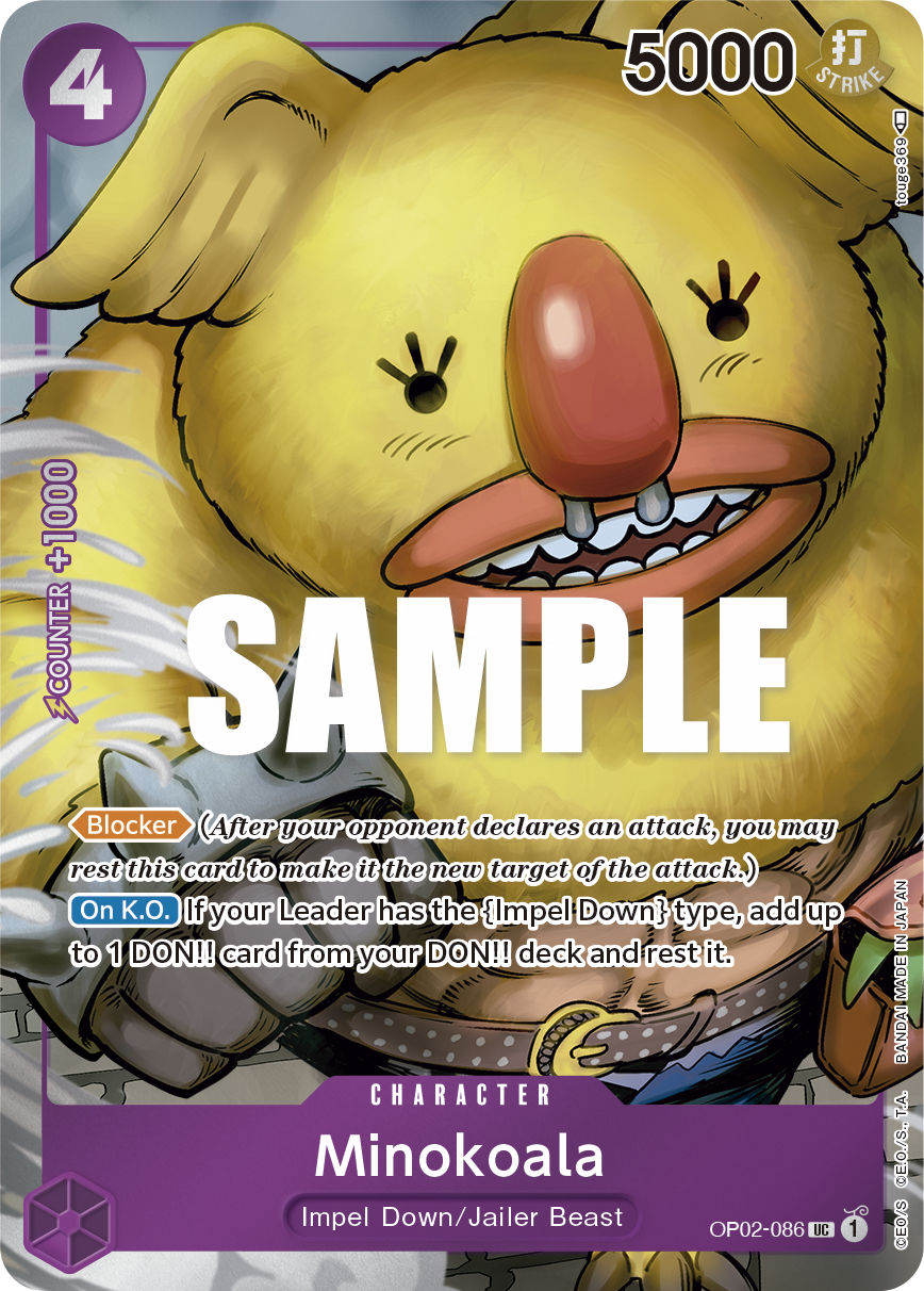 Minokoala (Box Topper) OP02-086_p1 One Piece TCG